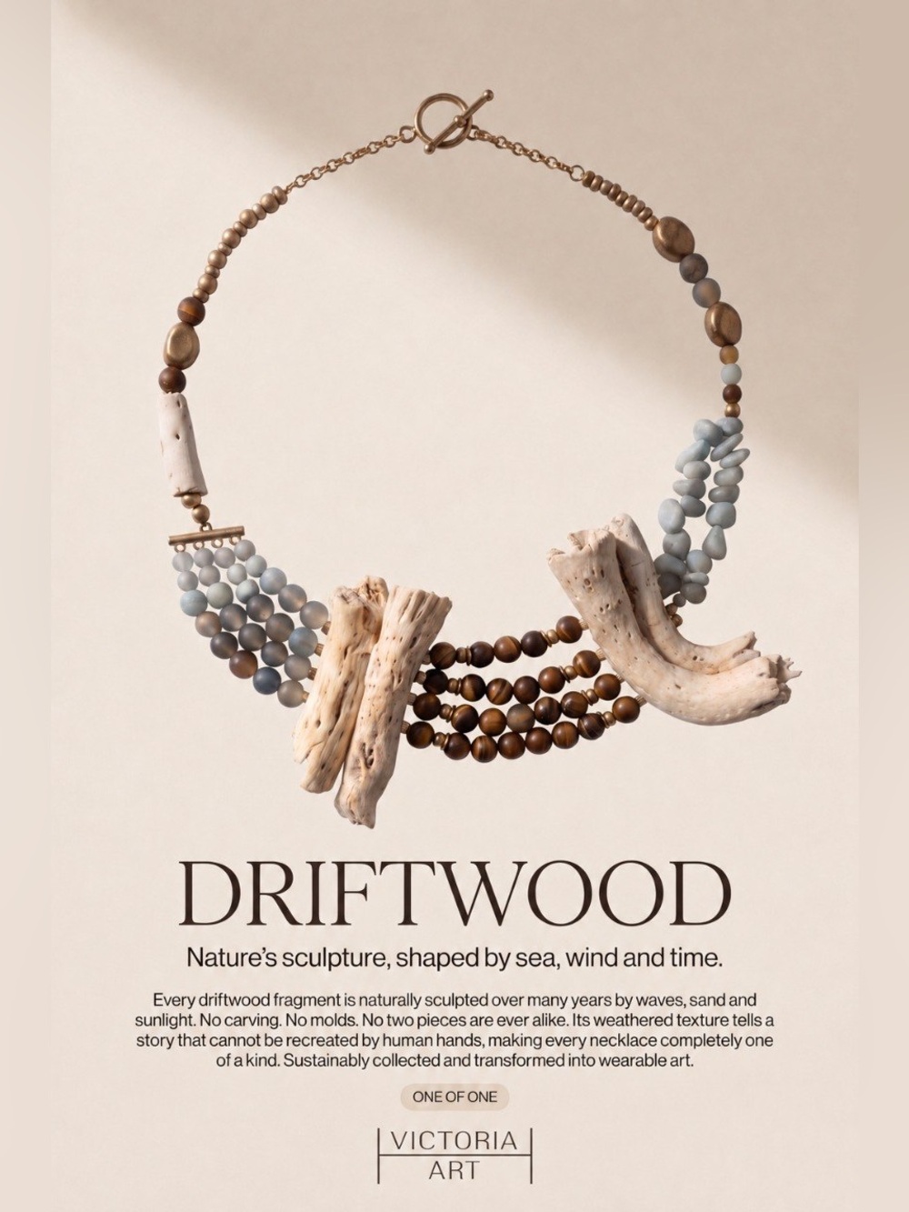 Elegant Artisan Necklace with Natural Accents